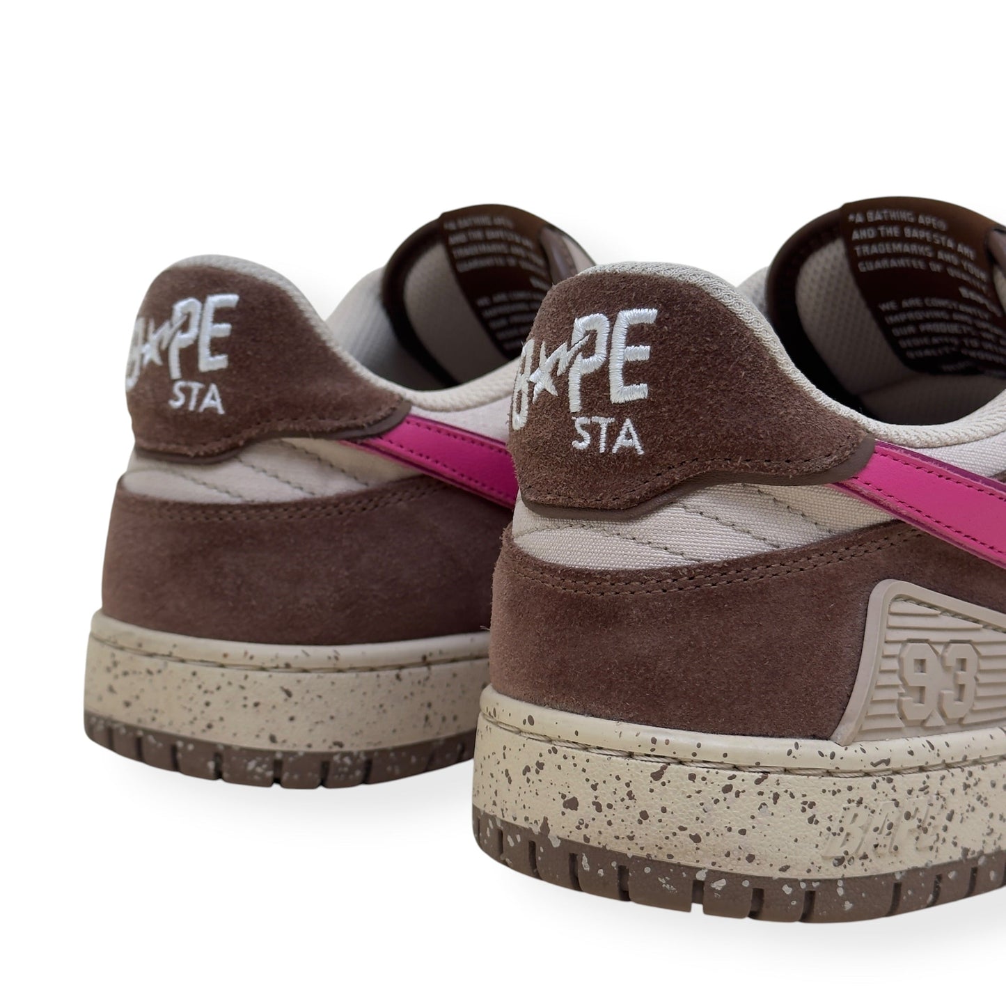 A BATHING APE BAPE SK8 STA SNEAKER BROWN / PINK UK10 | UK 10, Brown