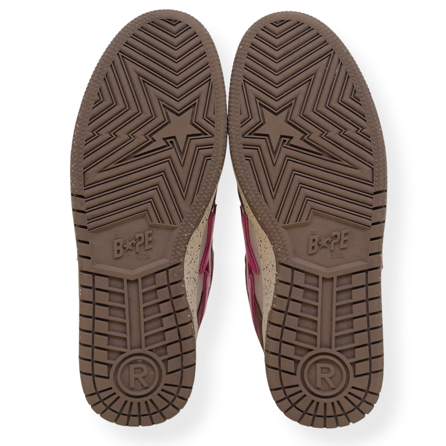 A BATHING APE BAPE SK8 STA SNEAKER BROWN / PINK UK10 | UK 10, Brown