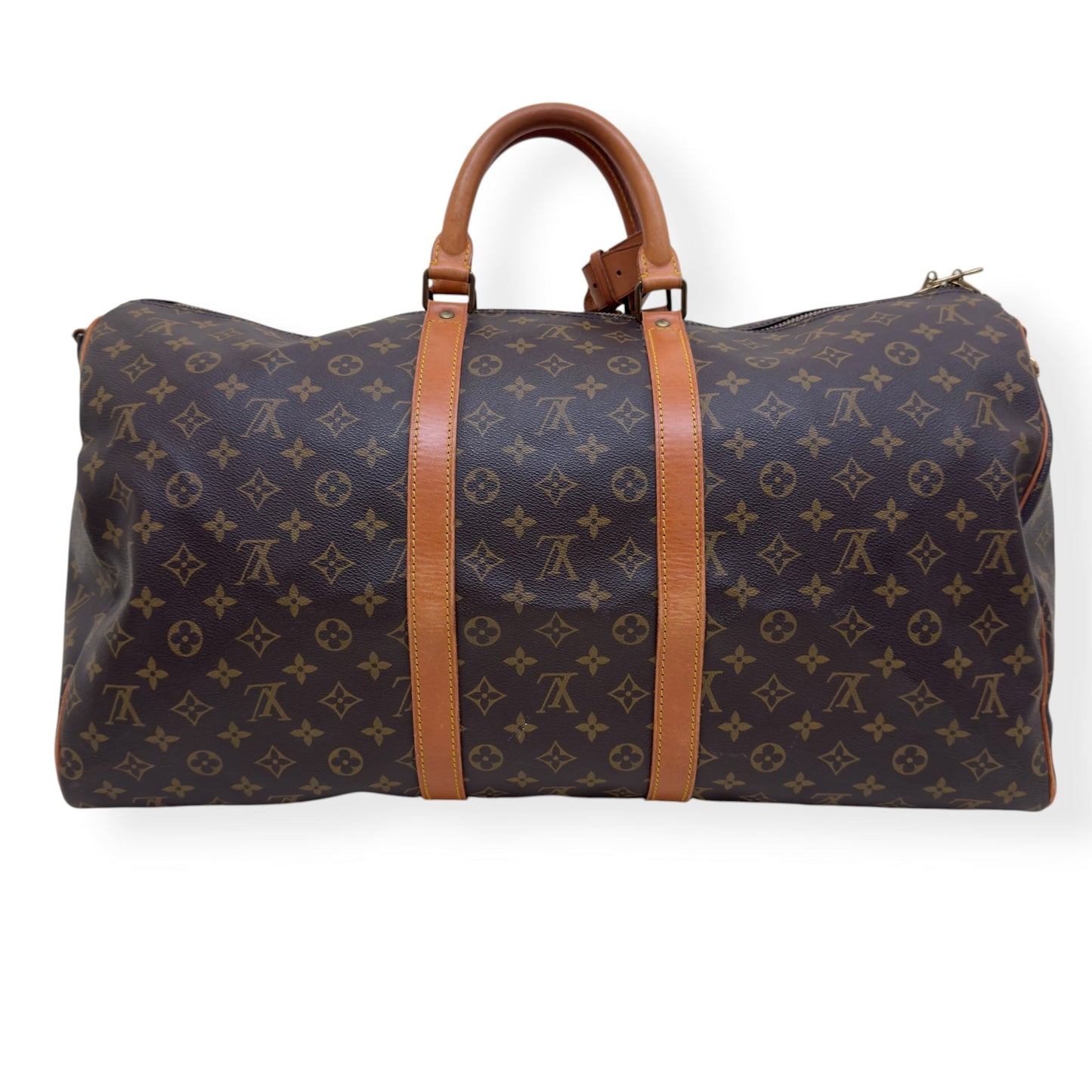 LOUIS VUITTON MONOGRAM CANVAS  KEEPALL BANDOULIERE BROWN 55 | O/S, Brown