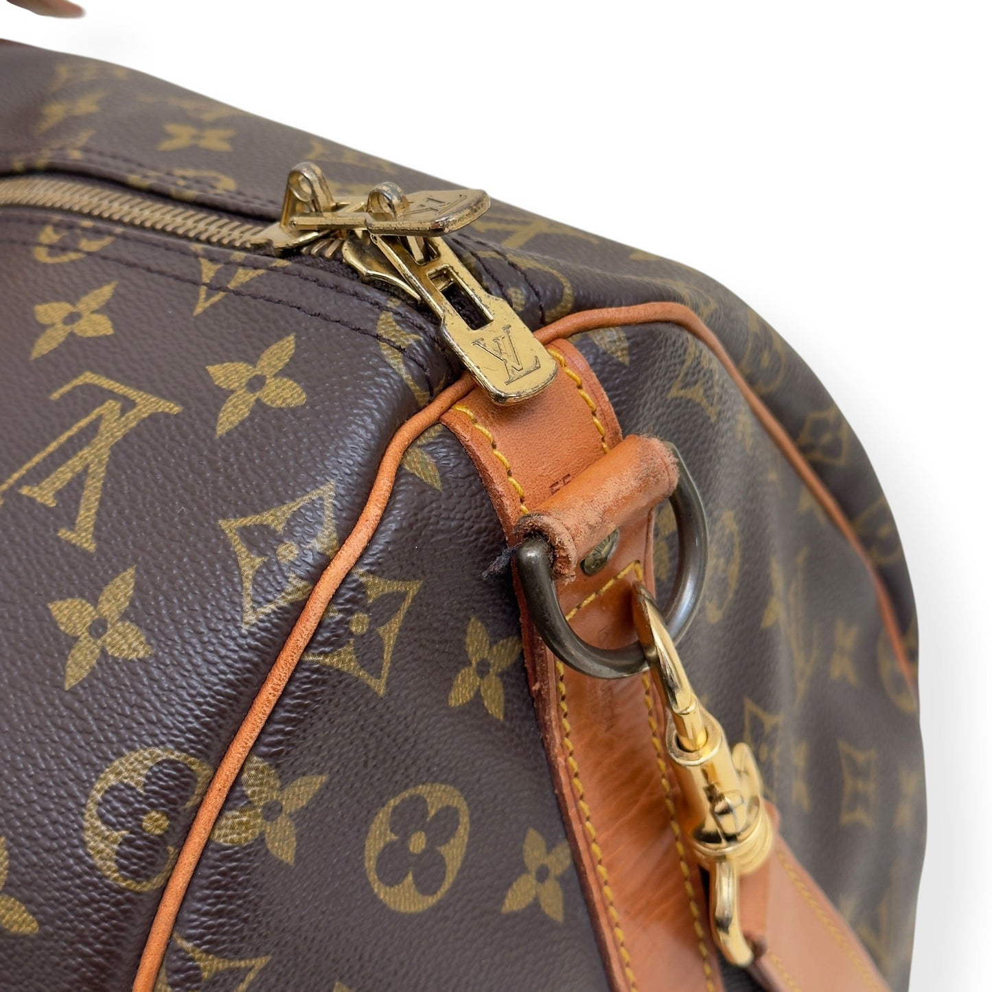 LOUIS VUITTON MONOGRAM CANVAS  KEEPALL BANDOULIERE BROWN 55 | O/S, Brown