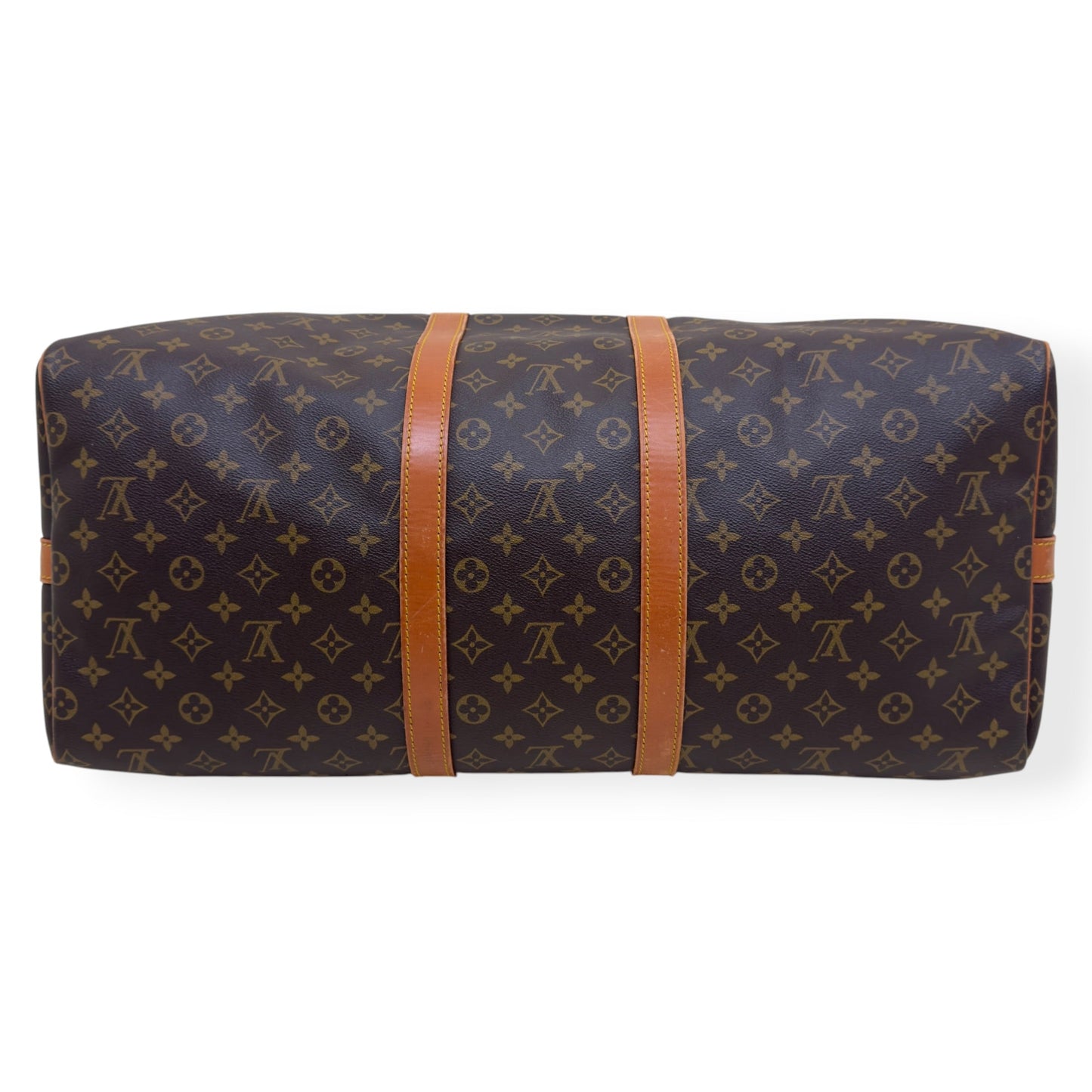 LOUIS VUITTON MONOGRAM CANVAS  KEEPALL BANDOULIERE BROWN 55 | O/S, Brown