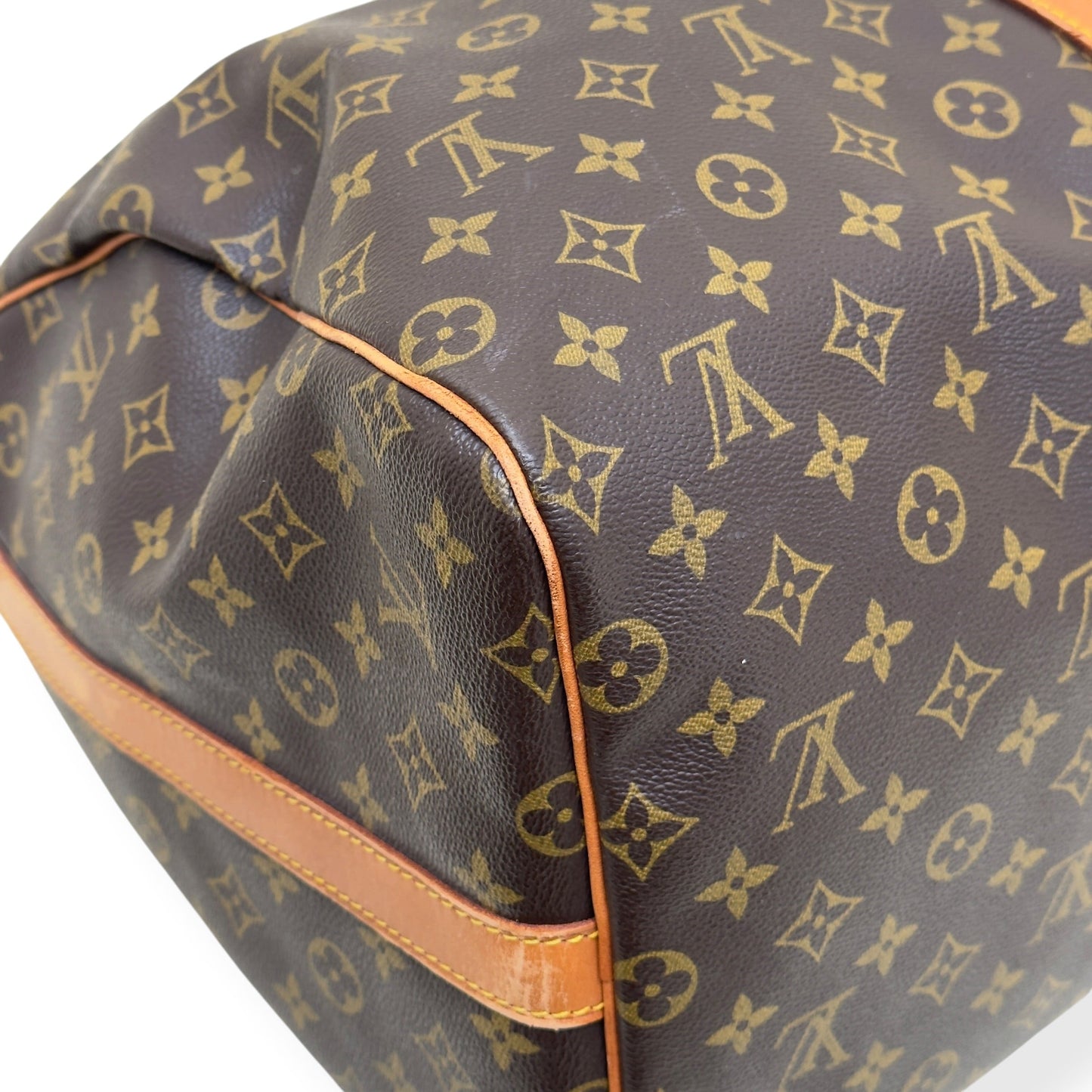 LOUIS VUITTON MONOGRAM CANVAS  KEEPALL BANDOULIERE BROWN 55 | O/S, Brown