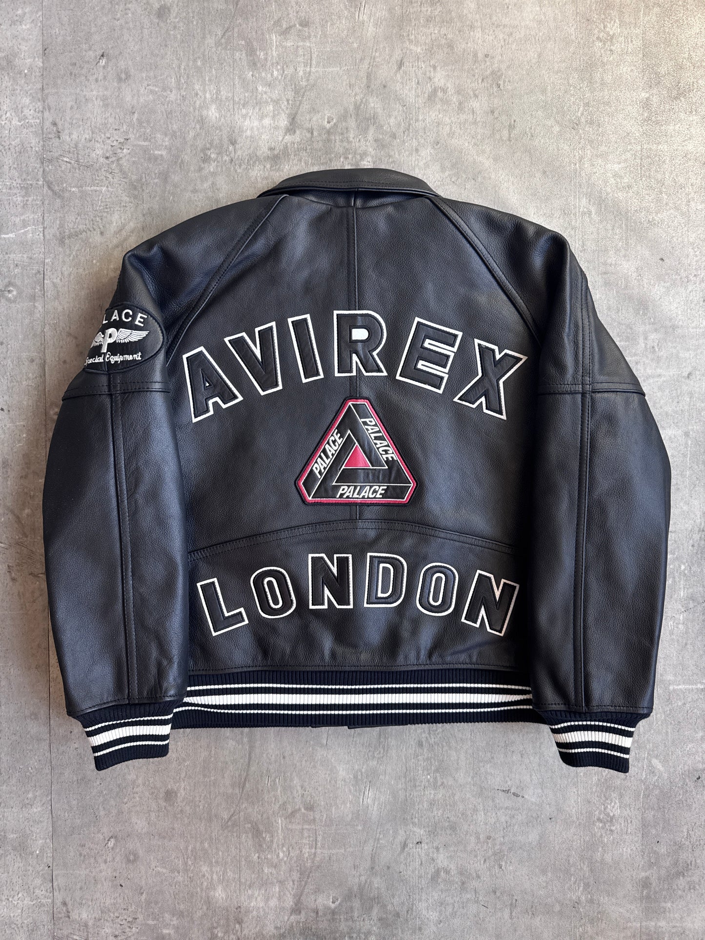 F/W17 Palace x Avirex American Classics Leather Bomber Jacket