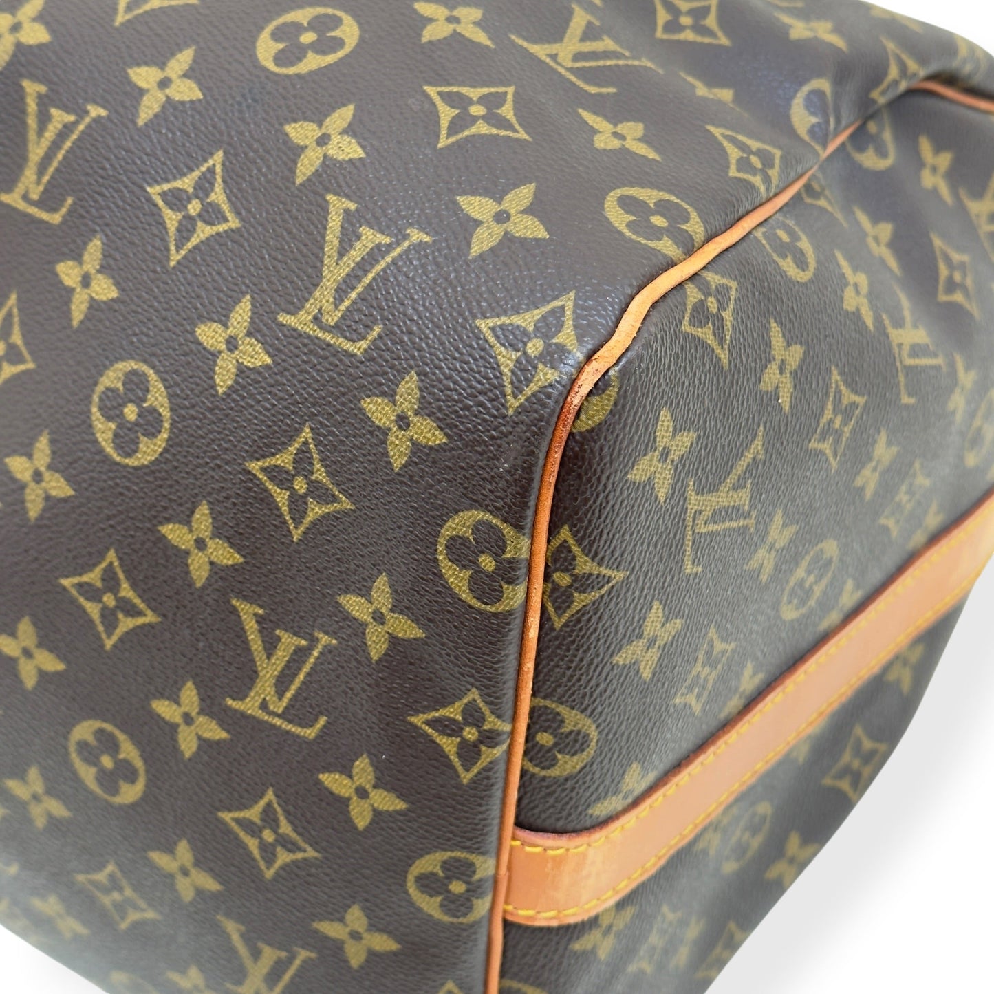 LOUIS VUITTON MONOGRAM CANVAS  KEEPALL BANDOULIERE BROWN 55 | O/S, Brown