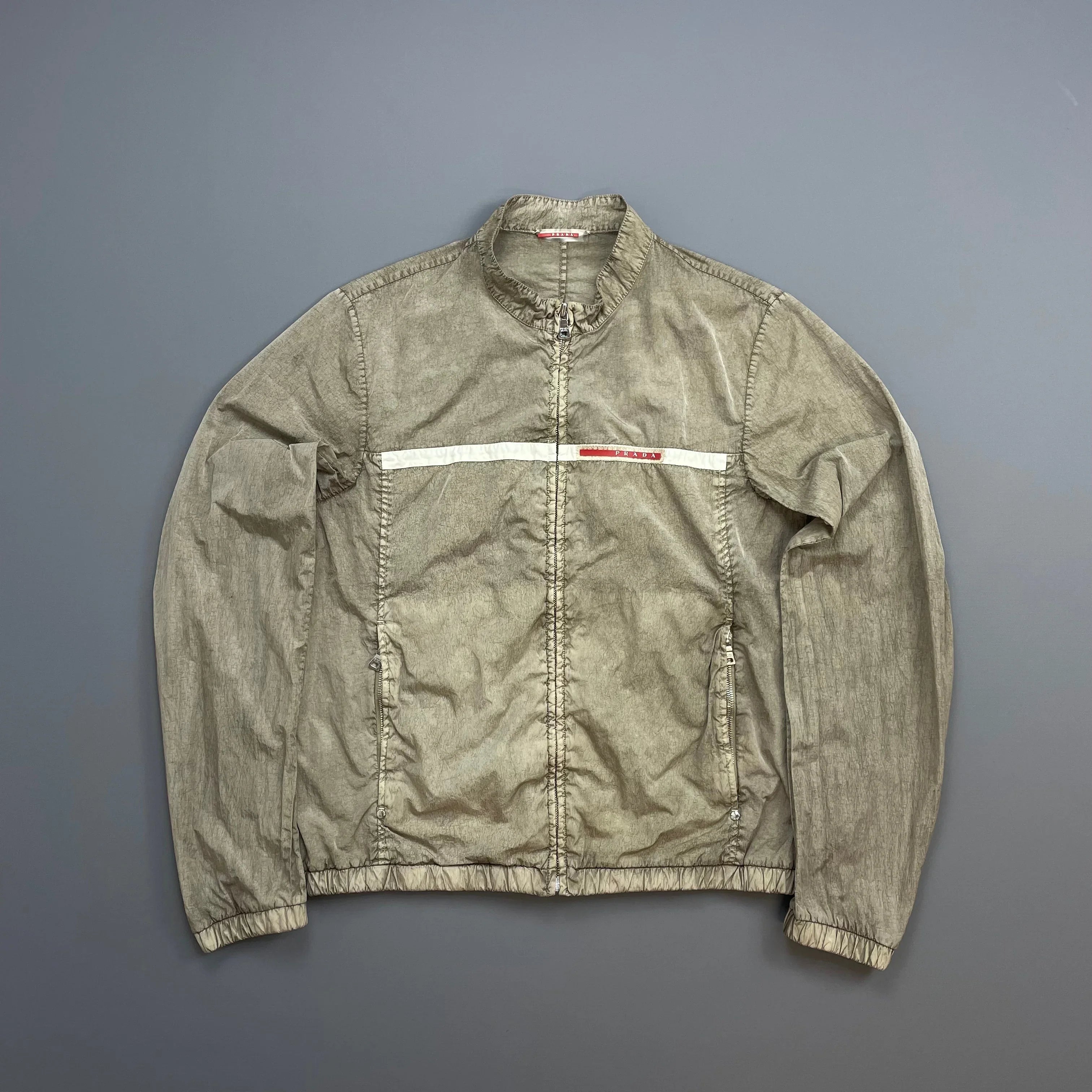 Prada Sport Dusty Brown 00s Linea Rossa Nylon Lightweight