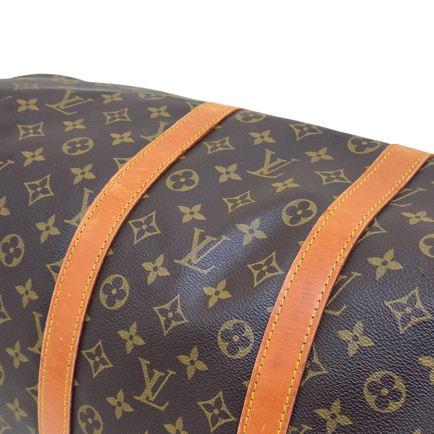 LOUIS VUITTON MONOGRAM CANVAS  KEEPALL BANDOULIERE BROWN 55 | O/S, Brown