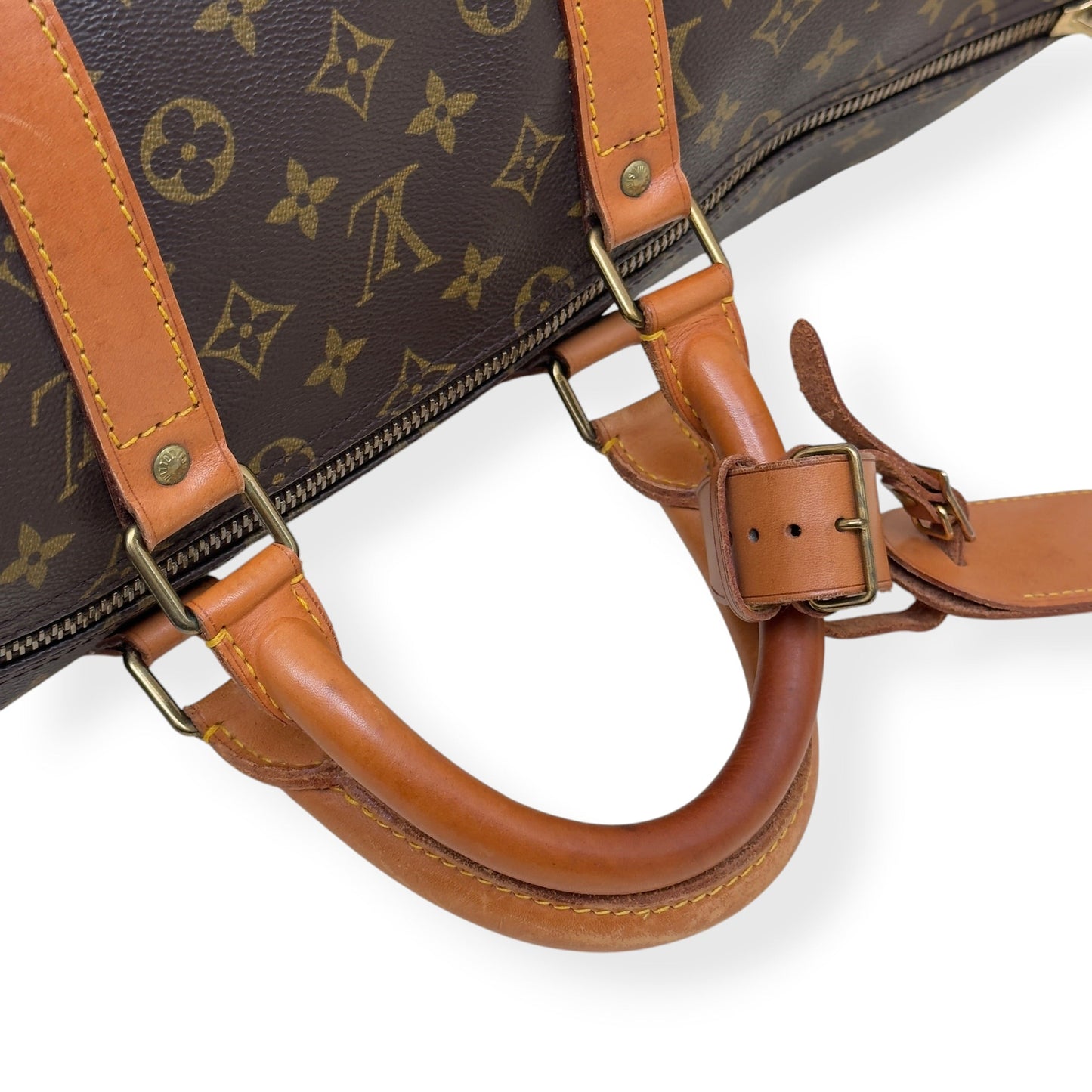 LOUIS VUITTON MONOGRAM CANVAS  KEEPALL BANDOULIERE BROWN 55 | O/S, Brown