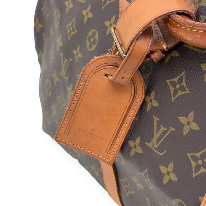 LOUIS VUITTON MONOGRAM CANVAS  KEEPALL BANDOULIERE BROWN 55 | O/S, Brown