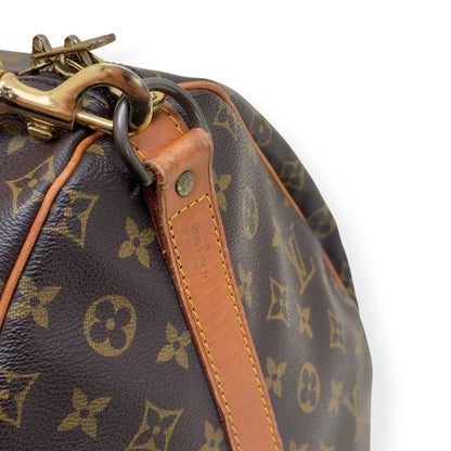 LOUIS VUITTON MONOGRAM CANVAS  KEEPALL BANDOULIERE BROWN 55 | O/S, Brown