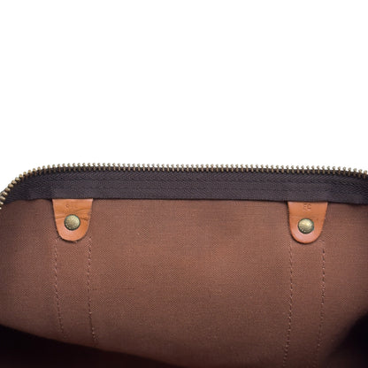LOUIS VUITTON MONOGRAM CANVAS  KEEPALL BANDOULIERE BROWN 55 | O/S, Brown