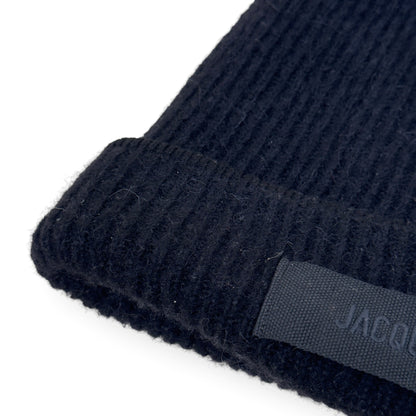 JACQUEMUS ALPACA KNIT BEANIE BLACK O/S | O/S, Black