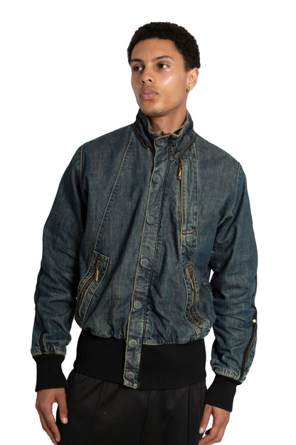 Levis Engineered Jeans Pocket Detail Denim Bomber Jacket - Known Source