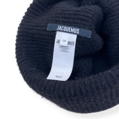 JACQUEMUS ALPACA KNIT BEANIE BLACK O/S | O/S, Black