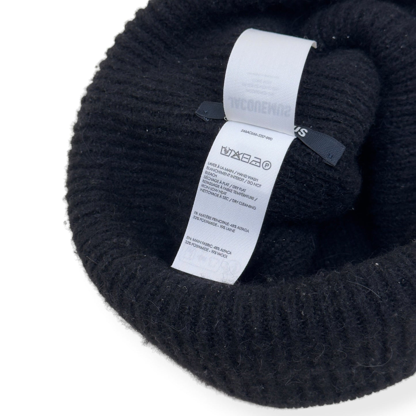 JACQUEMUS ALPACA KNIT BEANIE BLACK O/S | O/S, Black