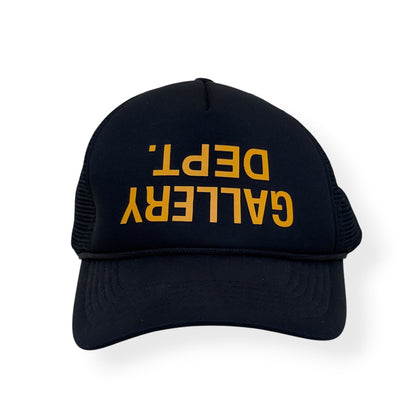 GALLERY DEPT. LOGO-PRINT MESH TRUCKER CAP BLACK O/S | O/S, Black