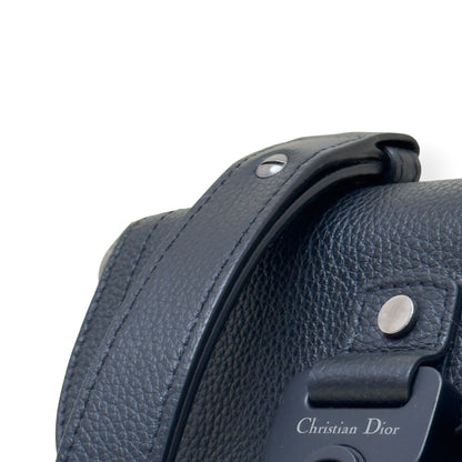 DIOR SADDLE OBLIQUE JACQUARD MESSENGER BAG BLACK MINI | O/S, Black