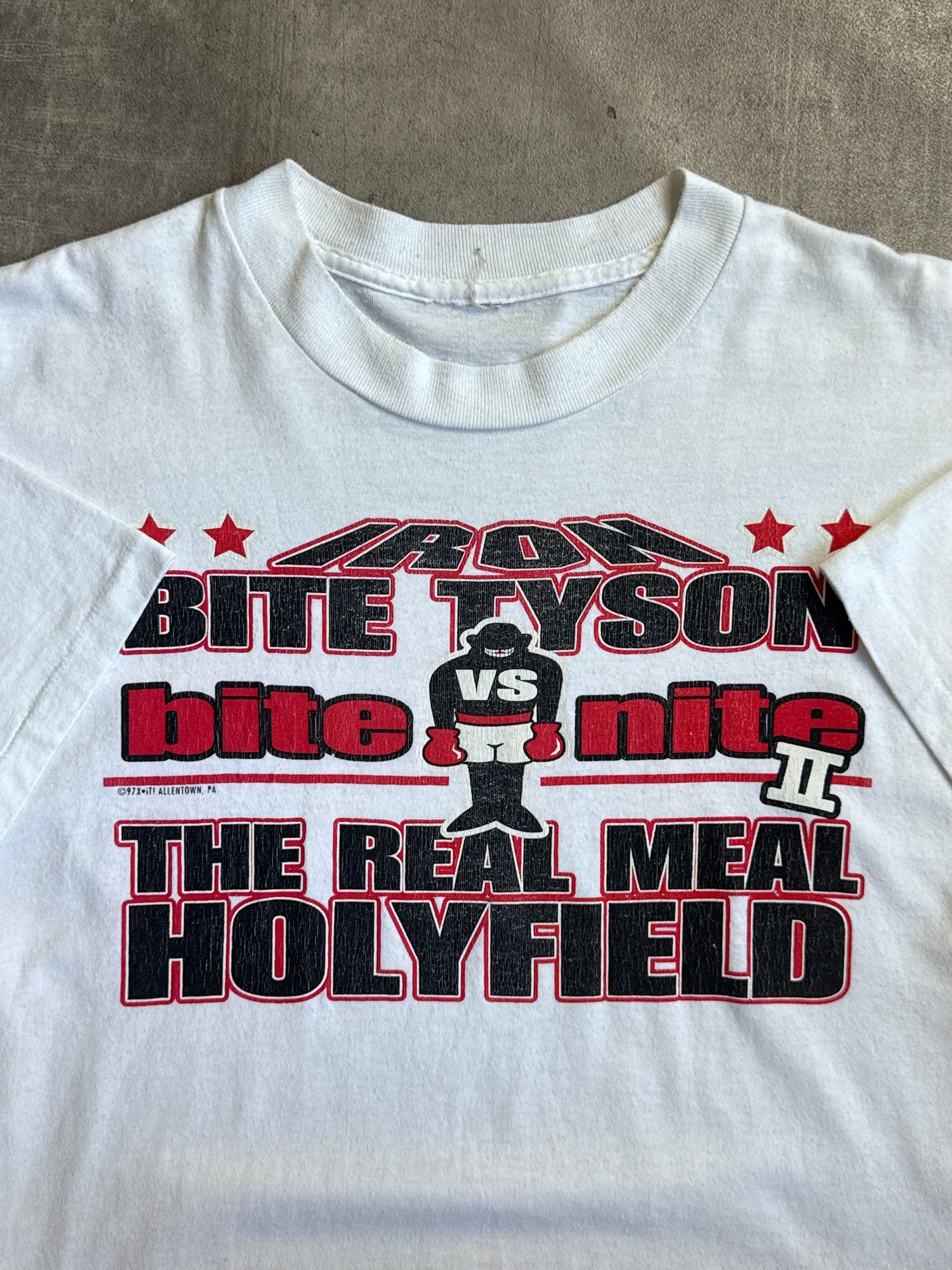 90s Mike Tyson vs Evander Holyfield 'Bite Nite 2' Singlestitch Tee