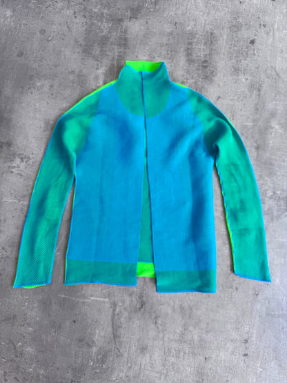 Issey Miyake Two Tone Pleats Please Top OUT ON RENTAL