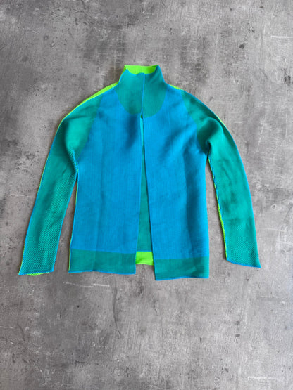 Issey Miyake Two Tone Pleats Please Top OUT ON RENTAL