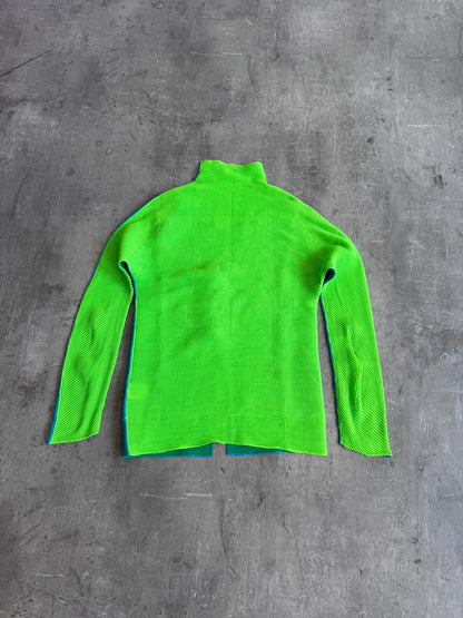 Issey Miyake Two Tone Pleats Please Top OUT ON RENTAL