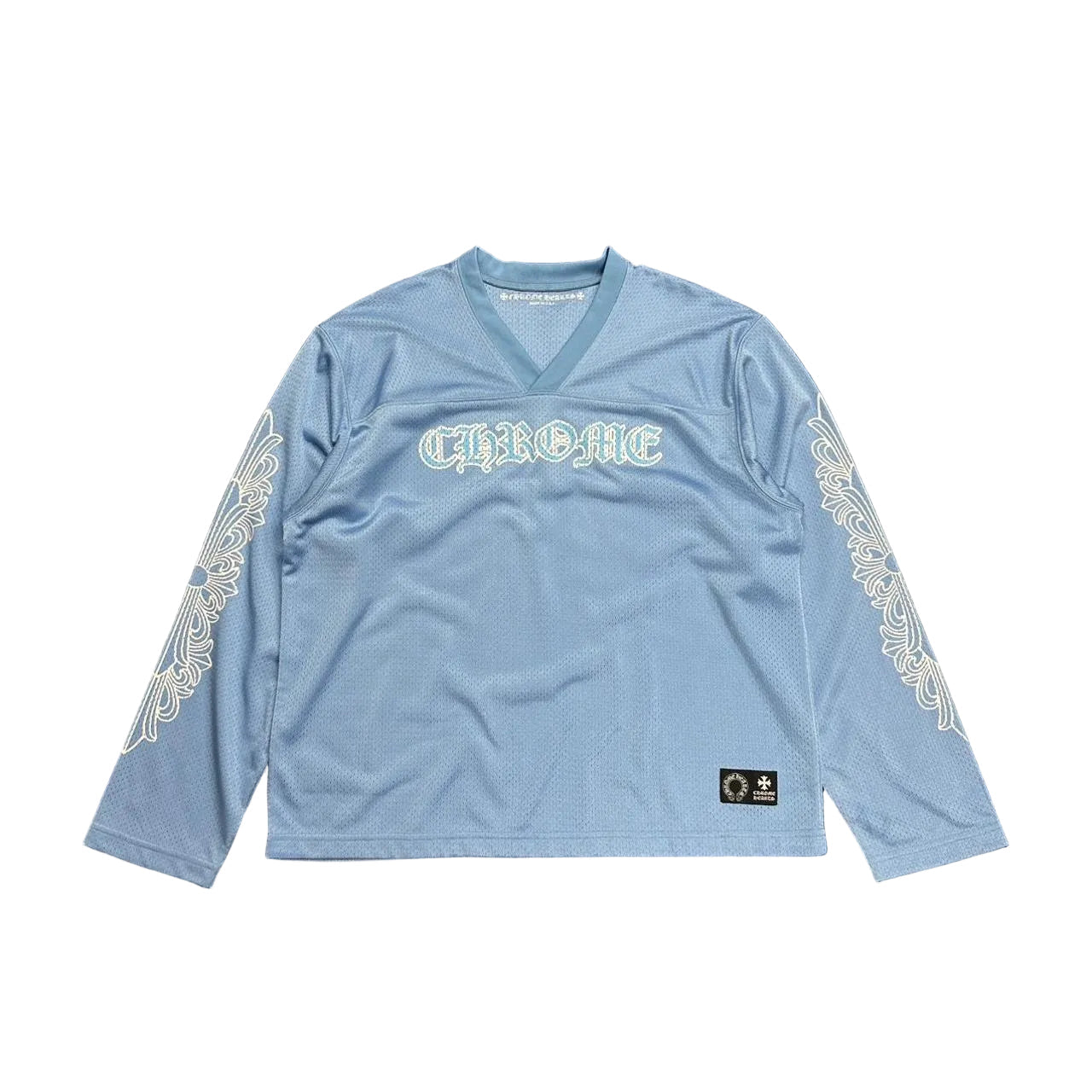 Chrome Hearts Mesh Warm Up Jersey Blue | Medium, Blue