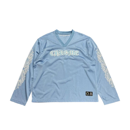Chrome Hearts Mesh Warm Up Jersey Blue | Medium, Blue