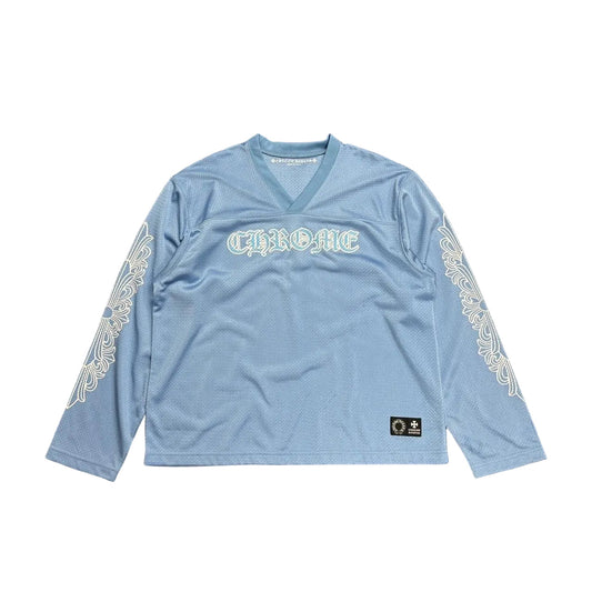 Chrome Hearts Mesh Warm Up Jersey Blue | Medium, Blue