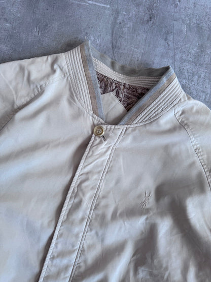 YSL Cream Vintage Bomber Jacket
