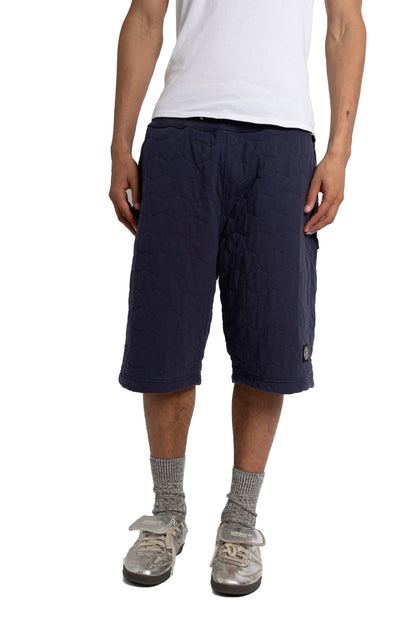 Stone Island Navy Washed Quilted Jorts - Known Source