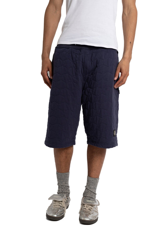 Stone Island Navy Washed Quilted Jorts