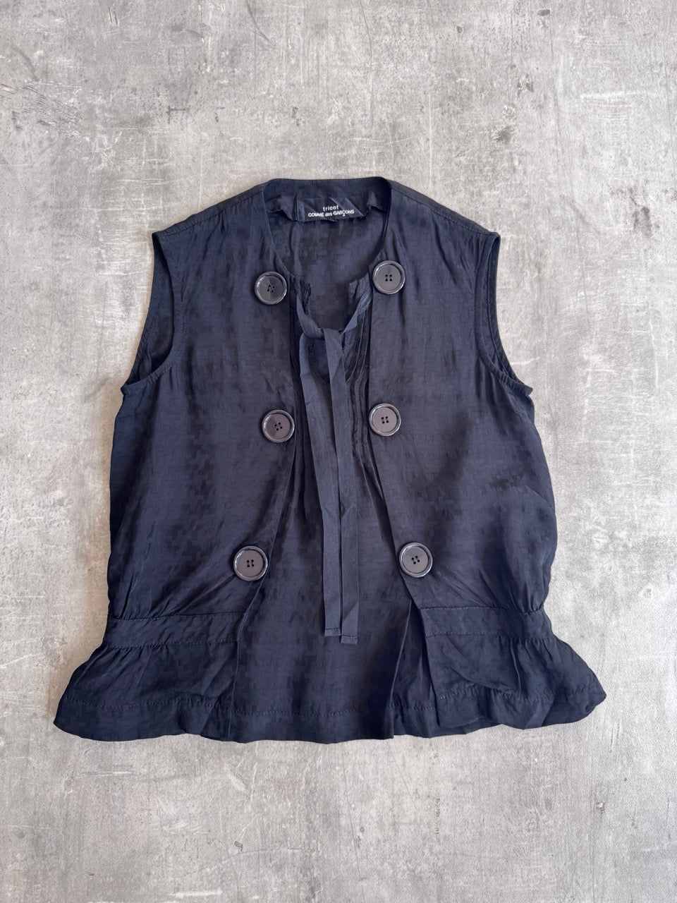 Comme Des Garçons Button Detail Blouse