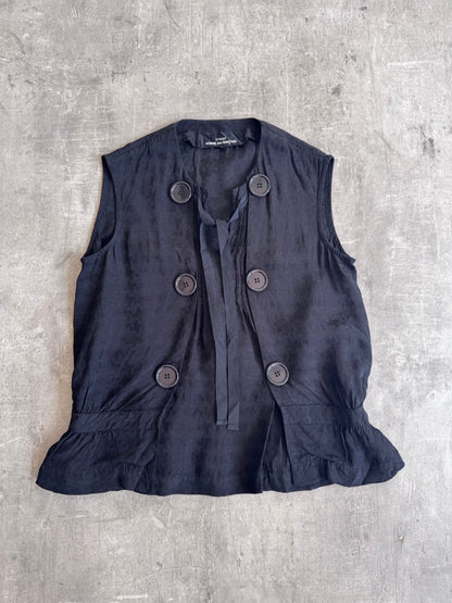 Comme Des Garçons Button Detail Blouse