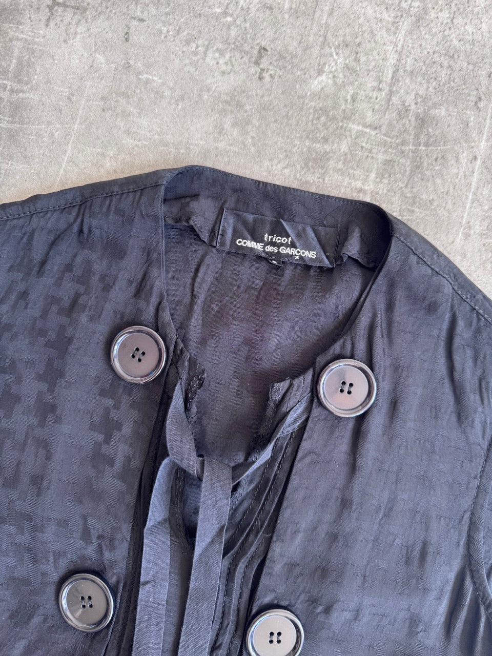 Comme Des Garçons Button Detail Blouse