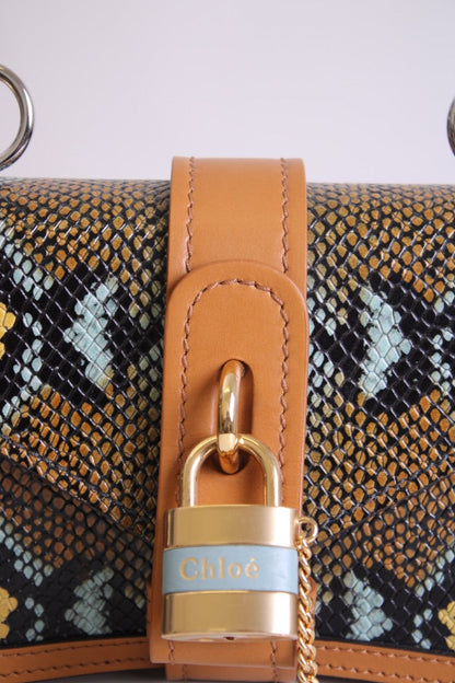 Snake Print Chloe Aby bag | O/S, Blue