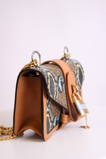 Snake Print Chloe Aby bag | O/S, Blue