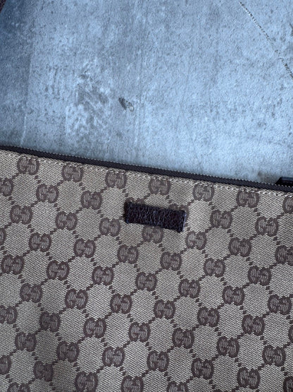 Gucci GG Brown Canvas Shoulder Bag