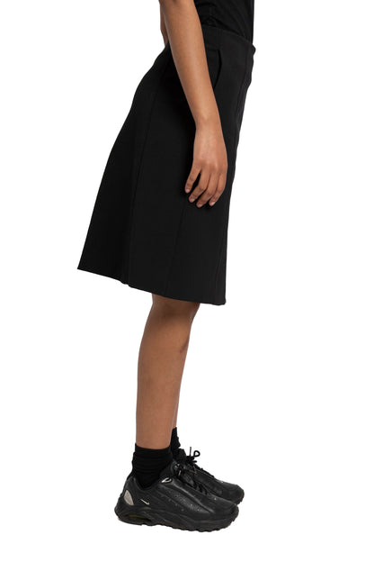 Prada Milano Panelled Pencil Skirt Black