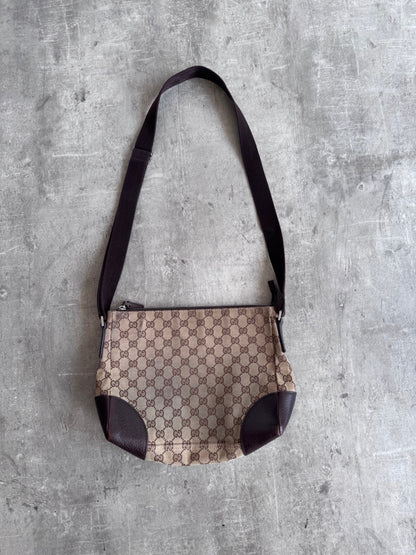 Gucci GG Brown Canvas Shoulder Bag
