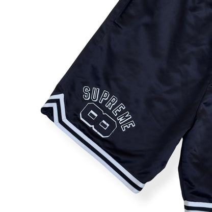 SUPREME MITCHELL & NESS SATIN SHORTS BLACK M | Medium, Black