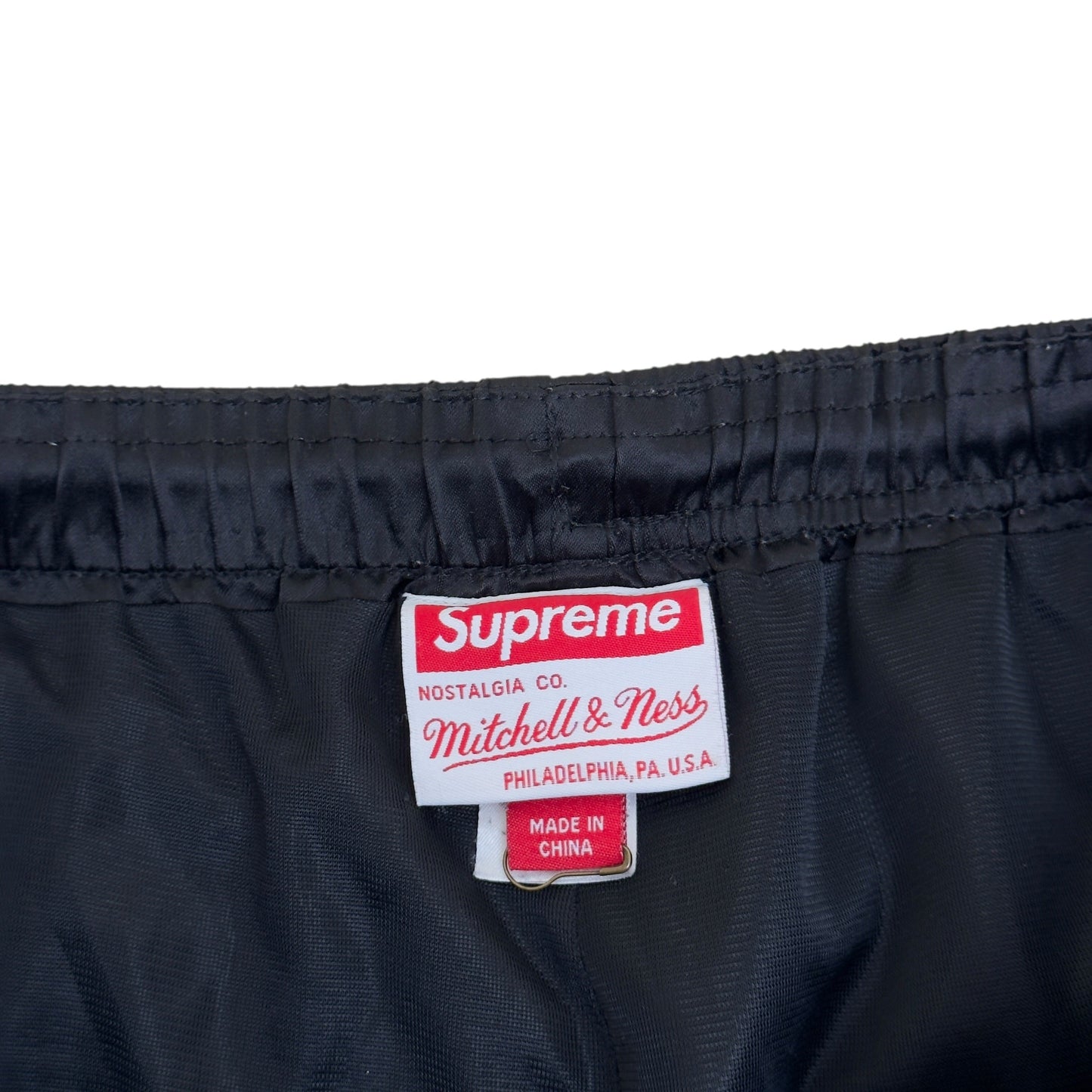 SUPREME MITCHELL & NESS SATIN SHORTS BLACK M | Medium, Black