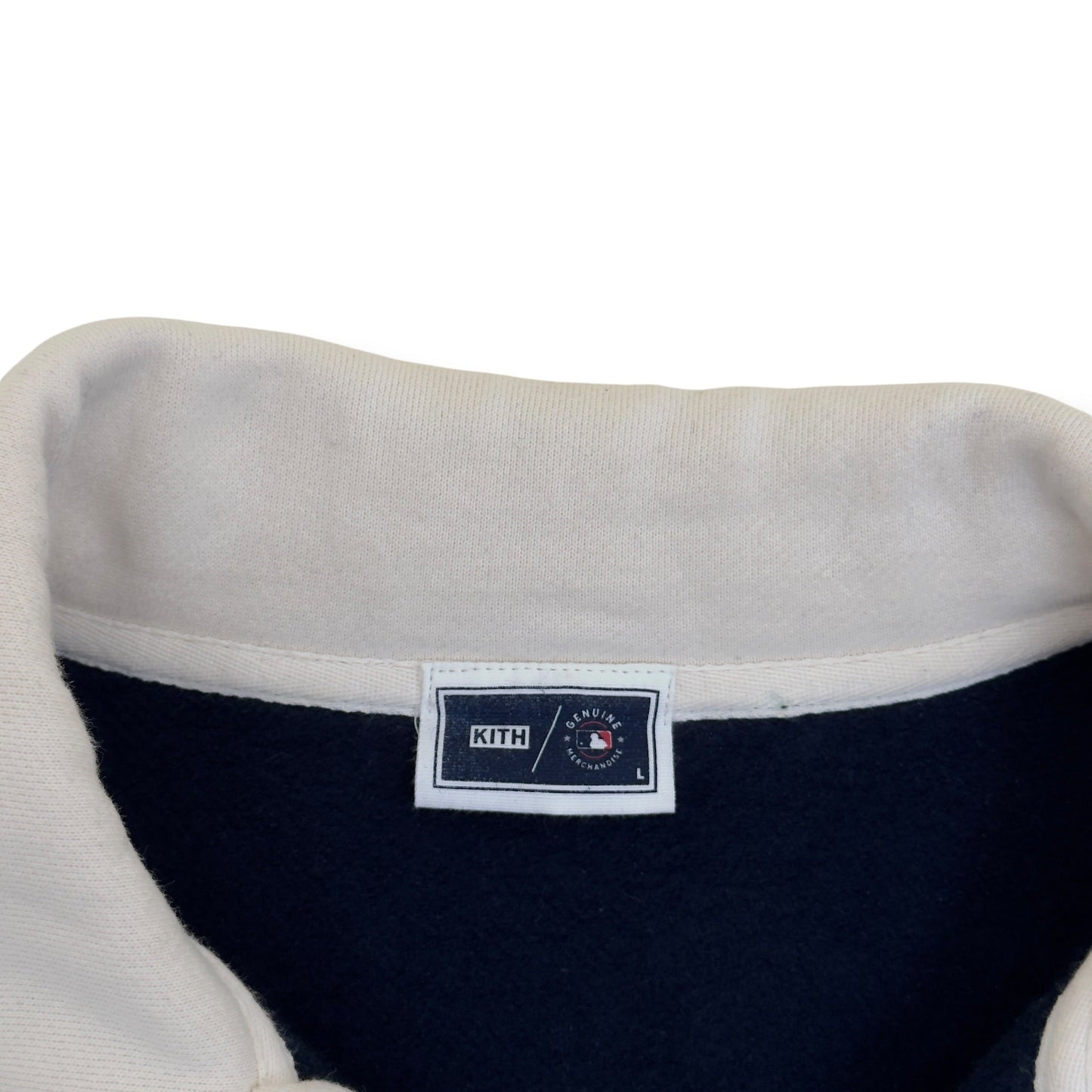KITH X NEW YORK YANKEES CABLE FLEECE NELSON SWEATSHIRT NAVY L | Large, Navy