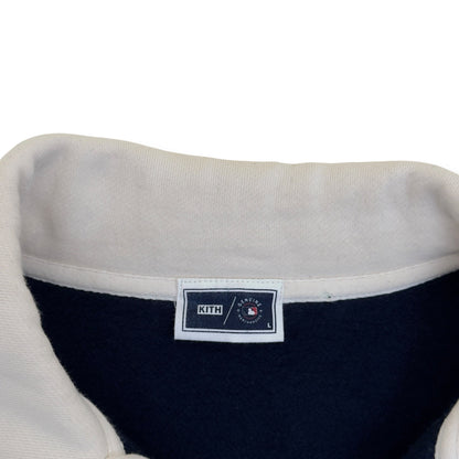 KITH X NEW YORK YANKEES CABLE FLEECE NELSON SWEATSHIRT NAVY L | Large, Navy