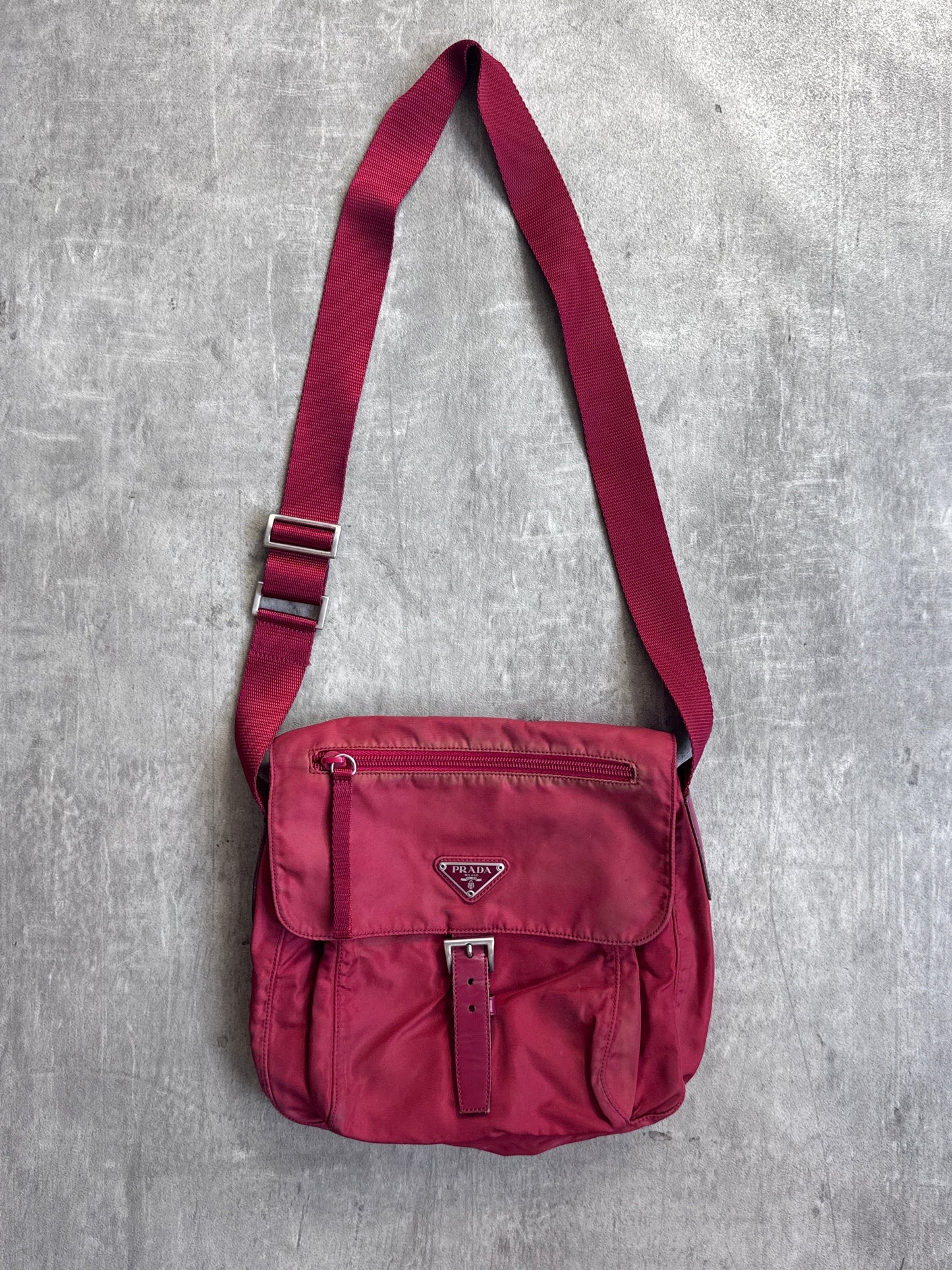 Prada Nylon Crossbody Messenger Bag