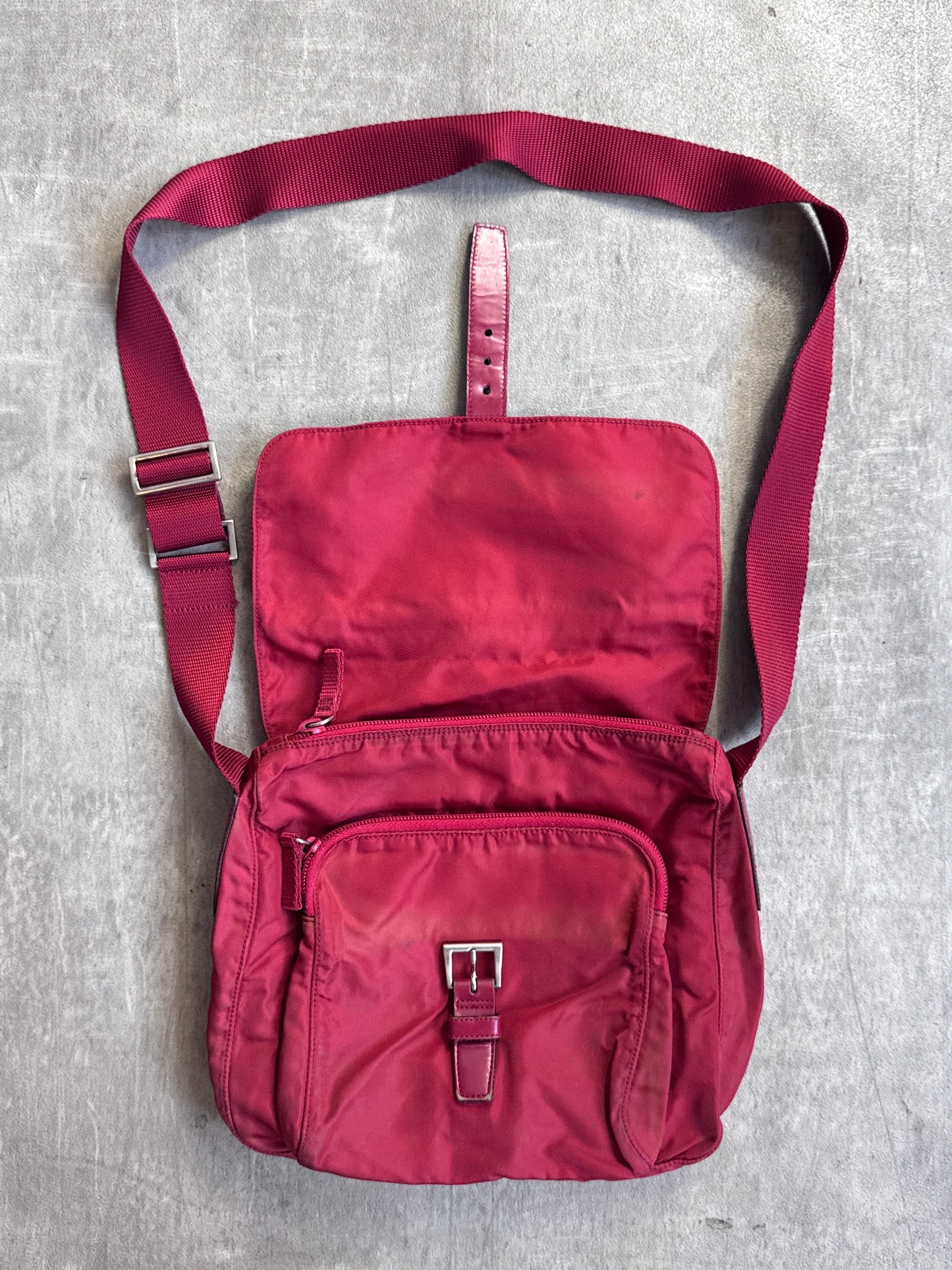 Prada Nylon Crossbody Messenger Bag