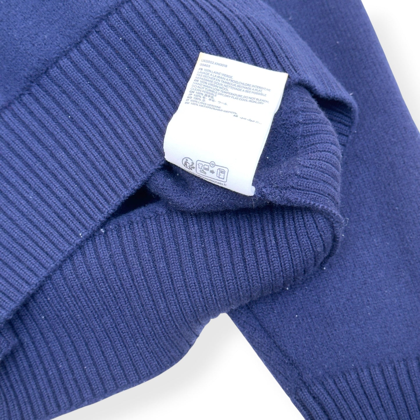 AMI PARIS A HEART KNITTED HOODIE NAVY L | Large, Navy