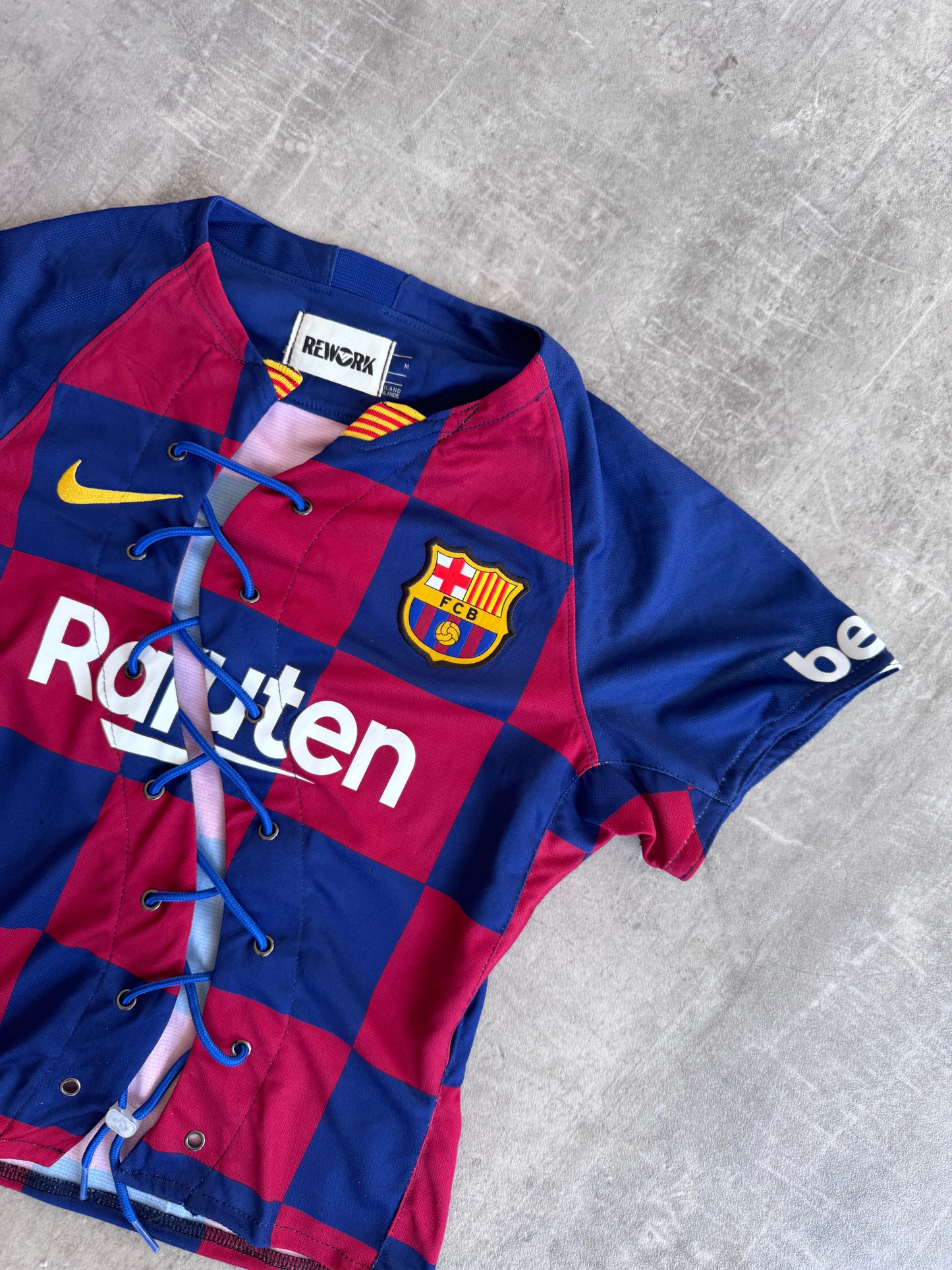 VT Rework : FC Barcelona Lace Up Tee