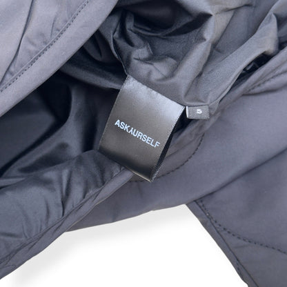 ASKYURSELF BANDANA QUILTED LINER JACKET BLACK S | Small, Black