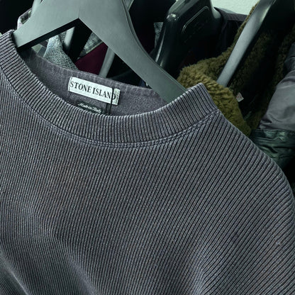 Stone Island Navy SS00 Ribbed Jumper | Large, Navy