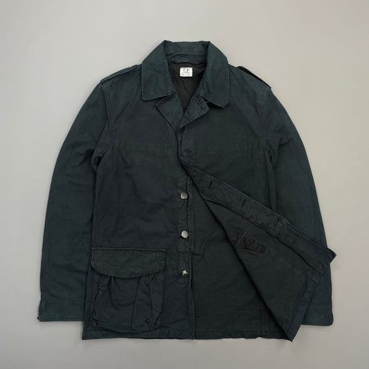 C.P. Company Navy SS02 Minimal Tailored Cotton Field Jacket | Medium, Blue