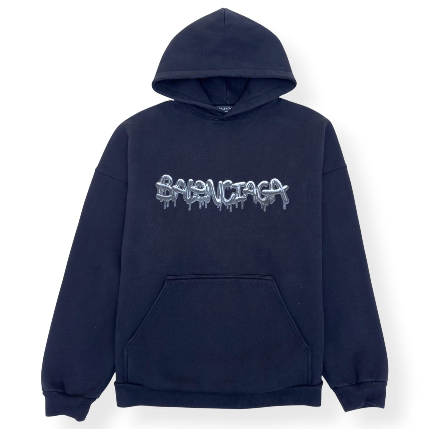 BALENCIAGA SLIME DRIP LOGO HOODIE BLACK 2 / M | Medium, Black